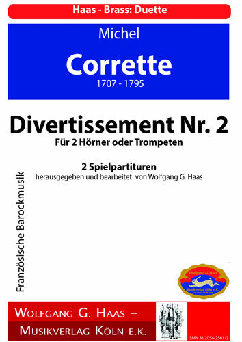 Corrette,Michel 1707-1795; Divertissement Nr,2 Für 2 Hörner oder Trompeten