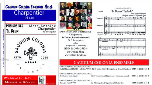 Charpentier, Ma rc -Antoine;; Te Deum: Prelude für 3 Trumpets