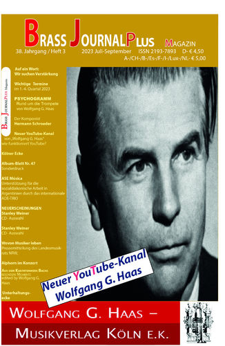 Brass JournalPlus Magazin 38. Jahrgang 2023_Nr_3_Juli-September, E-Book